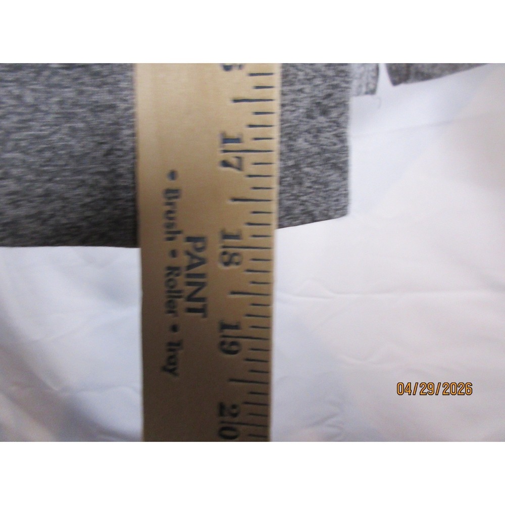 Calvin Klein Men's Quarter Zip Pullover Heather Grey Mock Neck Logo Top Size M - Picture 5 of 8